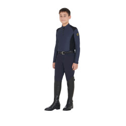 Roupa íntima básica para meninos em tecido técnico Equestro Marinho Azul-marinho