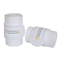 Bandagens elásticas com fecho de velcro Equestro Branco
