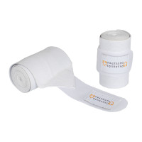 Bandagens elásticas com fecho de velcro Equestro Branco