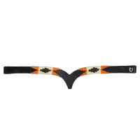 Frontal em couro com decoração navajo Equestro Preto