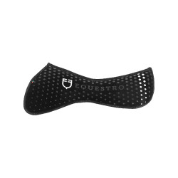 Tapete de espuma com memória de forma, aderência de silicone e logotipo branco Equestro Preto