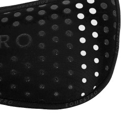 Tapete de espuma com memória de forma, aderência de silicone e logotipo branco Equestro Preto