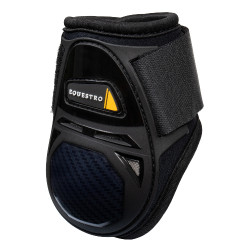 Protetor de boleto em neoprene com fecho de velcro Equestro Preto