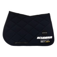 Almofada de sela de salto Scuderia Equestro em tecido técnico Equestro Preto Almofada de sela de salto Scuderia Equestro em tecido técnico Equestro Preto