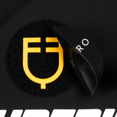 Almofada de sela de salto Scuderia Equestro em tecido técnico Equestro Preto