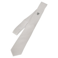 Gravata de competição com logotipo bordado Equestro Branco Gravata de competição com logotipo bordado Equestro Branco