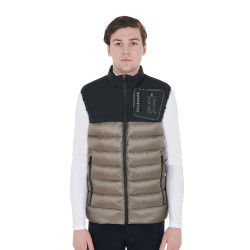 Colete masculino em dois materiais com patch de silicone Equestro