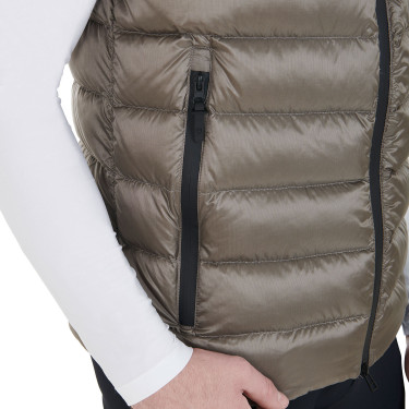 Colete masculino em dois materiais com patch de silicone Equestro Colete masculino em dois materiais com patch de silicone Equestro
