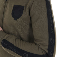 Moletom com capuz masculino com interior de lã Equestro Verde hera Moletom com capuz masculino com interior de lã Equestro Verde hera