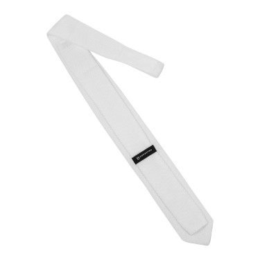 Gravata para homem com logotipo Equestro Branco