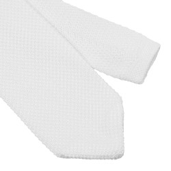 Gravata para homem com logotipo Equestro Branco