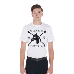 Camiseta masculina corte ajustado estampa equestre Equestro