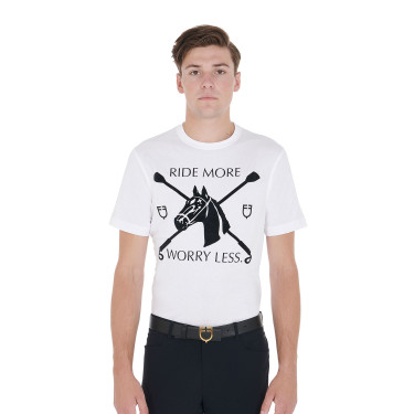 Camiseta masculina corte ajustado estampa equestre Equestro