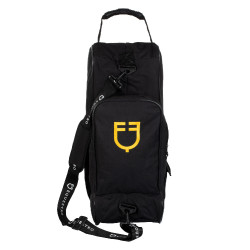 Bolsa para botas e capacete com dois fechos de correr Equestro Preto