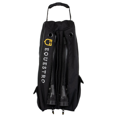 Bolsa para botas e capacete com dois fechos de correr Equestro Preto