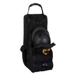 Bolsa para botas e capacete com dois fechos de correr Equestro Preto