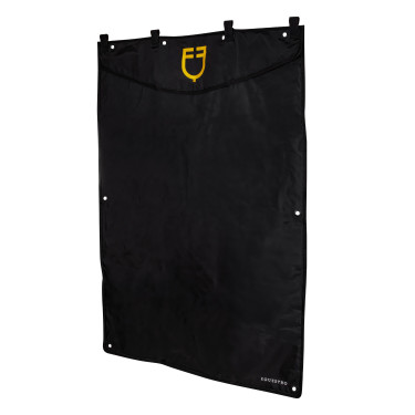 Cortina longa de box com logotipo bordado Equestro
