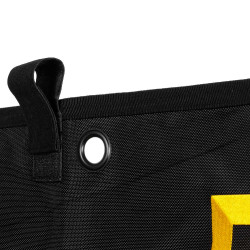 Cortina longa de box com logotipo bordado Equestro Preto