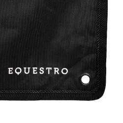 Cortina longa de box com logotipo bordado Equestro Preto