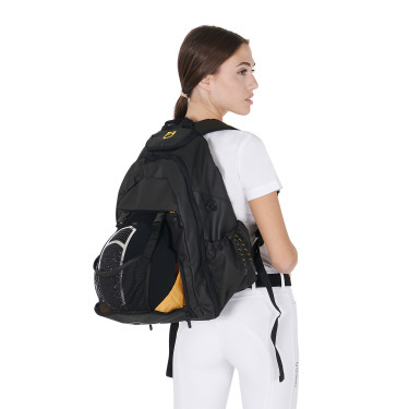 Mochila técnica unissexo com vários bolsos Equestro Preto