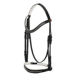 Bridão de dressage com focinheira enfeitada com lantejoulas JM