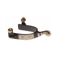 Éperons noirs avec plaque métallique Lakota Éperons noirs avec plaque métallique Lakota