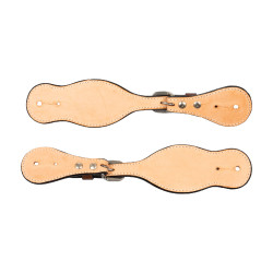 Correia de esporão western bicolor Pool's Avelã / natural Castanho