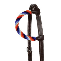 Noiva western com uma orelha e bordado com miçangas Pool's Castanho