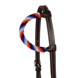 Noiva western com uma orelha e bordado com miçangas Pool's Castanho