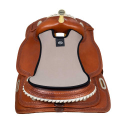 Protetor de sela western Pool's Conhaque Castanho