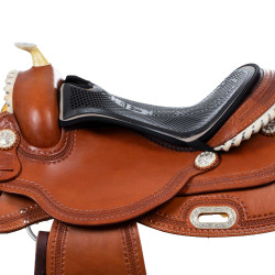 Protetor de sela western Pool's Conhaque Castanho