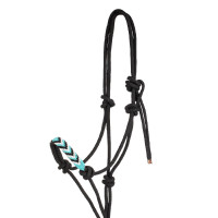 Cabresto de corda com decorações e corda guia Pool's Preto