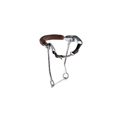 Hackamore inox com muserola de couro trançado Pool's