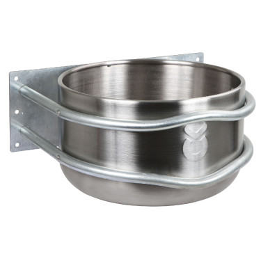 Comedouro redondo em inox 18l direito