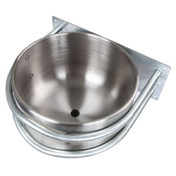 Comedouro redondo em inox 18l direito Comedouro redondo em inox 18l direito