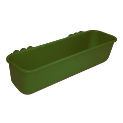 Comedouro longo para pendurar 42l 100cm plástico verde Kerbl Comedouro longo para pendurar 42l 100cm plástico verde Kerbl