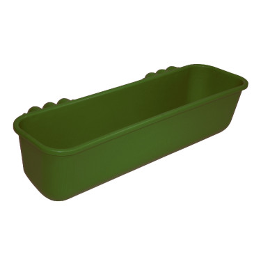 Comedouro longo para pendurar 42l 100cm plástico verde Kerbl Comedouro longo para pendurar 42l 100cm plástico verde Kerbl