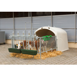 Comedouro longo para pendurar 42l 100cm plástico verde Kerbl Comedouro longo para pendurar 42l 100cm plástico verde Kerbl