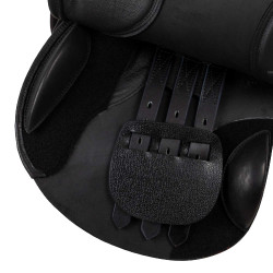 Sela de salto em couro Chicago com arcada intercambiável inclui 4 arções Supreme Preto