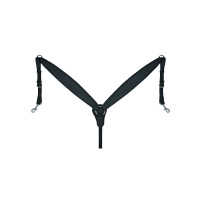 Peitoral de trekking perfilado em couro oleado Supreme Preto