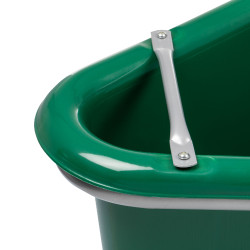 Comedouro com estrutura de metal e alça Supreme Verde caçador