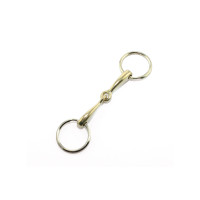 Chaveiro com embocadura de argolas em D NP Umbria Equitazione Ouro