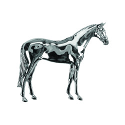 Cavalo prateado modelo cavalo em pé Umbria Equitazione