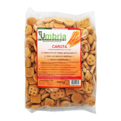 Crunchies para cavalos com cenoura 930g Umbria Equitazione