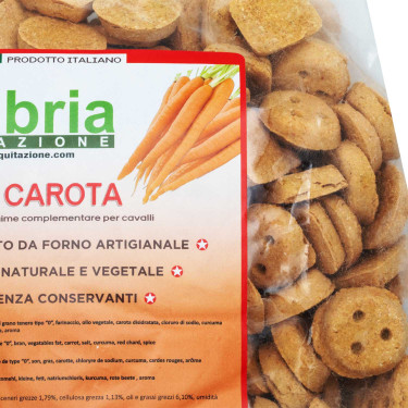 Crunchies para cavalos com cenoura 930g Umbria Equitazione Crunchies para cavalos com cenoura 930g Umbria Equitazione