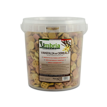 Crunchies cavalos baunilha & cereais 3kg Umbria Equitazione
