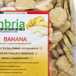 Crunchies para cavalos com banana 930g Umbria Equitazione Crunchies para cavalos com banana 930g Umbria Equitazione