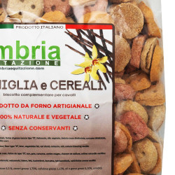Crunchies para cavalos baunilha & cereais 930g Umbria Equitazione Crunchies para cavalos baunilha & cereais 930g Umbria Equitazione