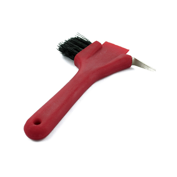 Limpador de casco de plástico com escova e raspador Umbria Equitazione Limpador de casco de plástico com escova e raspador Umbria Equitazione