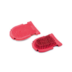 Luvas de escova com cerdas de borracha Umbria Equitazione Luvas de escova com cerdas de borracha Umbria Equitazione
